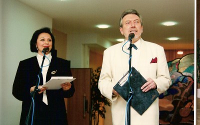 1997 Zahájení vernisáže – s J. Mertou