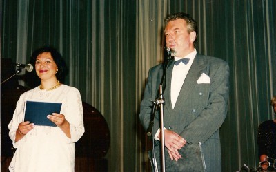 1996 Slavnostní otevření nové budovy Janáčkovy konzervatoře v Ostravě s Mgr. J. Mertou